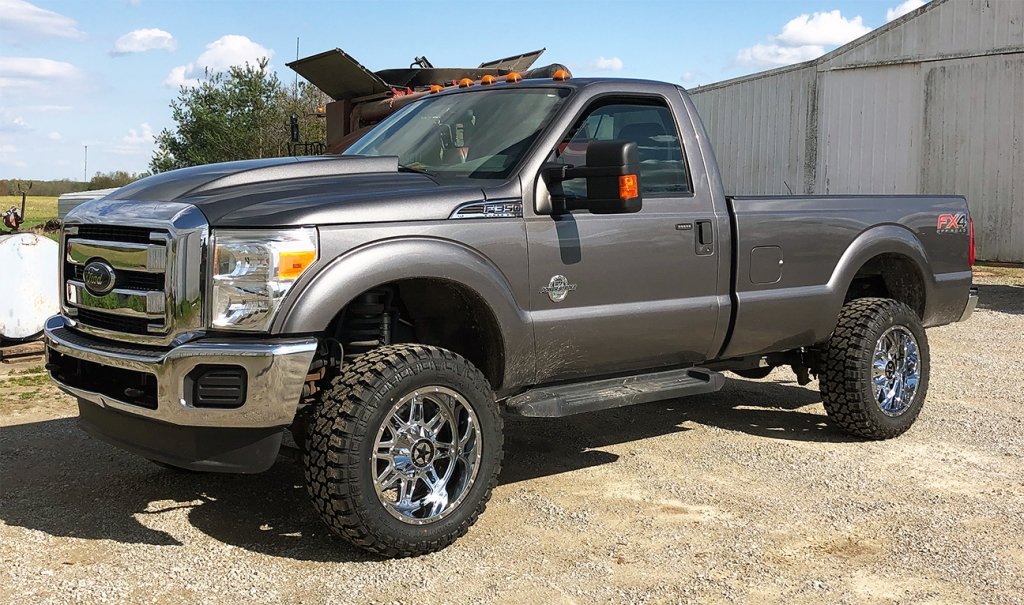 Mitchells 2012 F350, 20×10 Chrome Lonestar Outlaws – Lonestar Wheels