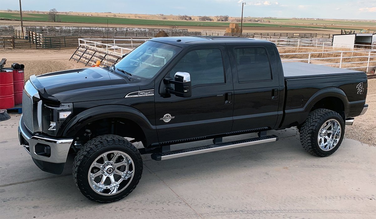 Torys 2011 F250 with 22x12 Chrome Lonestar Bandits - Lonestar Wheels